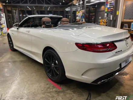 대구 수성구 랩핑 PPF 전문점 벤츠 S63 AMG 컨버터블 전체 사틴 블랙 랩핑 및 전체 크롬 죽이기 블랙 유광 / 대구 수성구