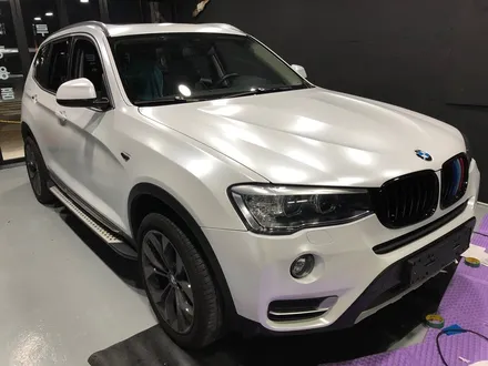 [대구랩핑][수성구전체랩핑][BMWX3전체랩핑]3시리즈 사틴화이트펄 전체랩핑 전문점 / 대구 수성구 중동