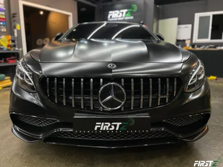 대구 수성구 랩핑 PPF 전문점 벤츠 S63 AMG 컨버터블 전체 사틴 블랙 랩핑 및 전체 크롬 죽이기 블랙 유광 / 대구 수성구