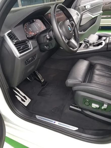 침수차 썬루프 창문 열림으로 빗물 유입 바닥 매트 탈거 bmw x5 / 성남, 분당, 판교