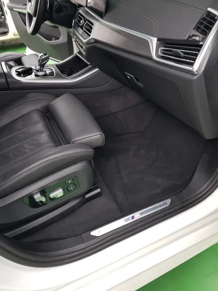 침수차 썬루프 창문 열림으로 빗물 유입 바닥 매트 탈거 bmw x5 / 성남, 분당, 판교