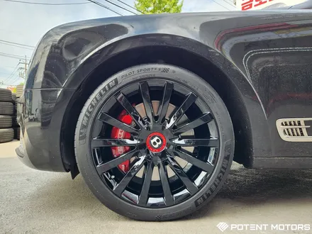 벤틀리 뮬산 순정21인치 유광블랙 레드포인트 휠 도색 복원 장착 / 인천 서구,부평,부천