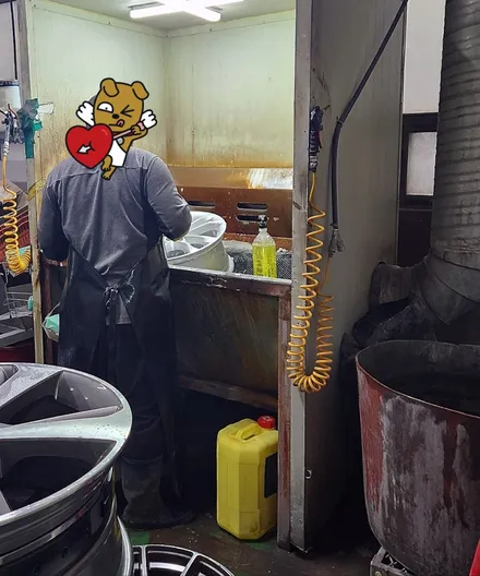 아우디 Q7 휠 순정 19인치 휠도색 휠수리복원장착 / 인천 서구,부평,부천