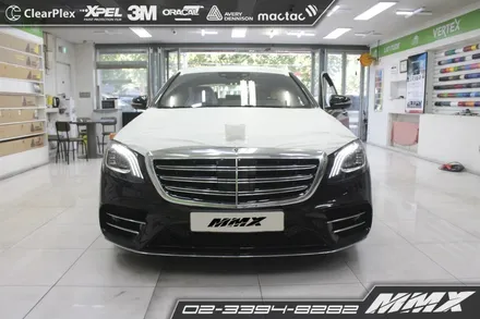벤츠 S450 뒷자리 중심의 열차단 썬팅 버텍스, 라티튜드 / 성동구 용답동