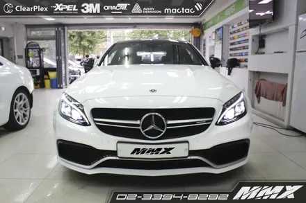 C63 AMG 본넷/범퍼/휀다 생활보호패키지 PPF시공 / 성동구 용답동