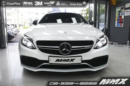 벤츠 C63 AMG 사이드데칼 시공! / 성동구 용답동