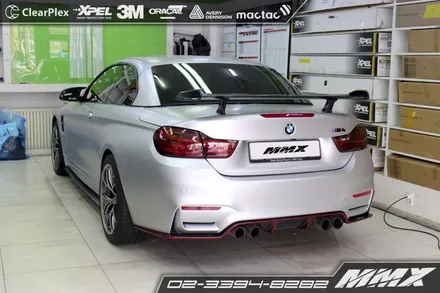 BMW M4 전체랩핑 사틴실버 / 성동구 용답동