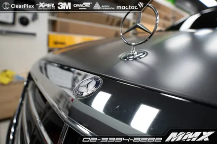 벤츠 S350 전체랩핑 사틴다크그레이 MMX / 성동구 용답동