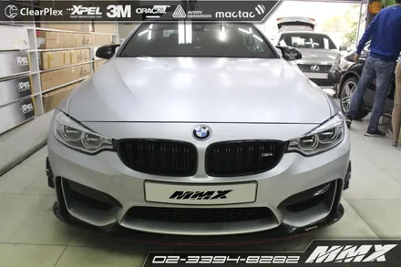 BMW M4 전체랩핑 사틴실버 / 성동구 용답동