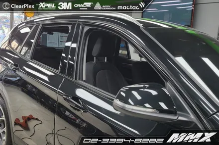 BMW X1 크롬 죽이기 부분랩핑 작업 / 성동구 용답동
