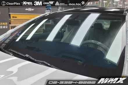 벤츠 E450 쿠페 후퍼옵틱 썬팅 및 생활보호패키지 시공 / 성동구 용답동