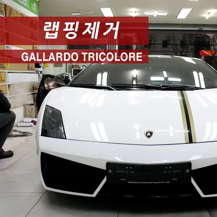 가야르도 LP550-2 트리콜로레 랩핑제거 / 성동구 용답동