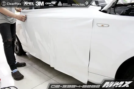 BMW 120d 사고 후 랩핑 재시공 / 성동구 용답동