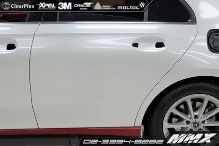 전체랩핑 벤츠 A220 해치백 화이트 펄 시공 / 성동구 용답동