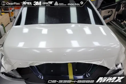 벤츠 S500 랩핑제거 및 재시공 / 성동구 용답동