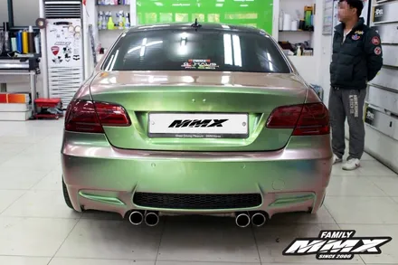 BMW M3 오라칼 아보카도 카멜레온 전체랩핑! E92 랩핑은 MMX / 성동구 용답동