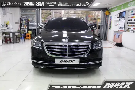 벤츠 S560 블랙 랩핑 : 에이버리 블랙 메탈릭 / 성동구 용답동