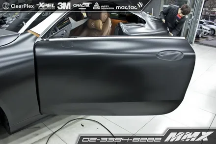 벤츠 E220d 전체랩핑 에이버리슈프림 사틴블랙! / 성동구 용답동