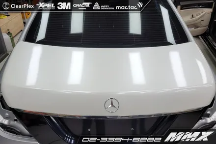 벤츠 S500 랩핑제거 및 재시공 / 성동구 용답동