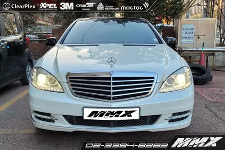 벤츠 S500 랩핑제거 및 재시공 / 성동구 용답동