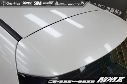 전체랩핑 벤츠 A220 해치백 화이트 펄 시공 / 성동구 용답동