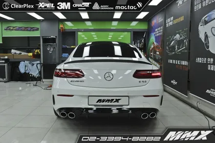 벤츠 E220d 전체랩핑 에이버리슈프림 사틴블랙! / 성동구 용답동