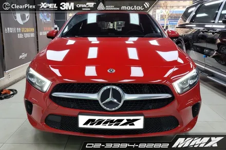 전체랩핑 벤츠 A220 해치백 화이트 펄 시공 / 성동구 용답동