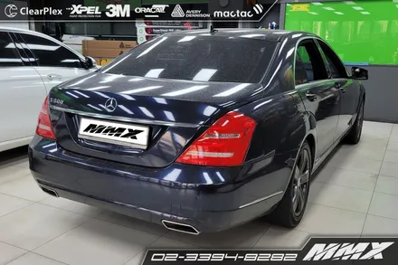 벤츠 S500 랩핑제거 및 재시공 / 성동구 용답동