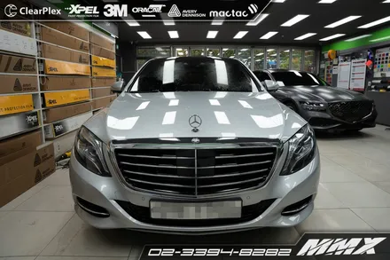 벤츠 S350 전체랩핑 사틴다크그레이 MMX / 성동구 용답동