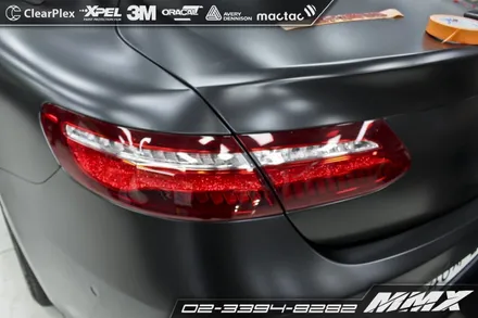 벤츠 E220d 전체랩핑 에이버리슈프림 사틴블랙! / 성동구 용답동