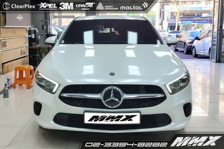 전체랩핑 벤츠 A220 해치백 화이트 펄 시공 / 성동구 용답동