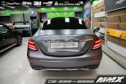 벤츠 E300 3M 사틴다크그레이 전체랩핑 / 성동구 용답동