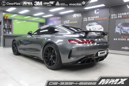 AMG GT R 전체랩핑 : 유광 그레이 메탈릭 / 성동구 용답동