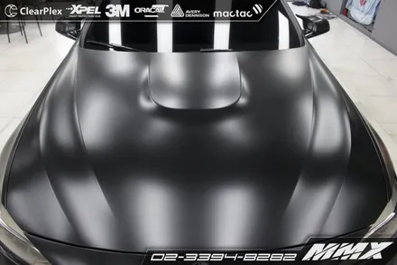 BMW M4 캐릭터라인을 살려주는 사틴블랙 전체랩핑 / 성동구 용답동