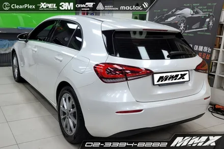 전체랩핑 벤츠 A220 해치백 화이트 펄 시공 / 성동구 용답동