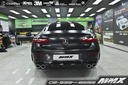 벤츠 E220d 전체랩핑 에이버리슈프림 사틴블랙! / 성동구 용답동