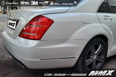 벤츠 S500 랩핑제거 및 재시공 / 성동구 용답동
