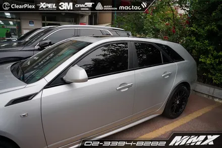 캐딜락 CTS 왜건 부분랩핑 크롬죽이기 CADILAC CTS WAGON / 성동구 용답동