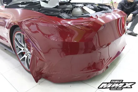 머스탱 5.0 GT 버건디 레드 전체랩핑 / 성동구 용답동