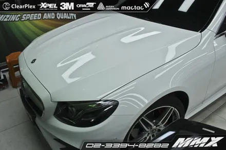 벤츠 E220d 전체랩핑 에이버리슈프림 사틴블랙! / 성동구 용답동