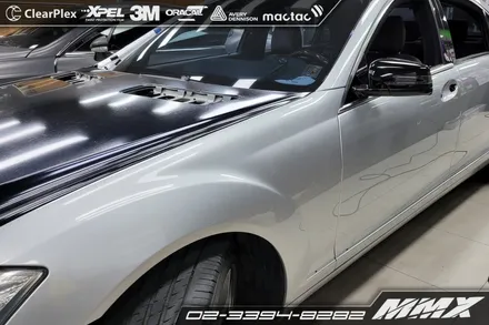 벤츠 S500 랩핑제거 및 재시공 / 성동구 용답동