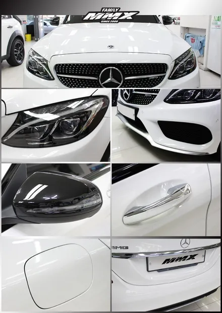PPF 로 벤츠 C43 AMG 보호하기! 무황변 10년보증 필름 / 성동구 용답동