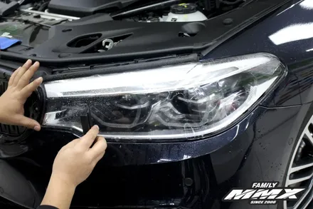 bmw 530d 라이트필름과 그릴랩핑, 그리고 라이트 PPF 시공 / 성동구 용답동