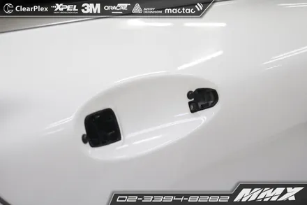 C63 AMG 사틴블랙 전체랩핑과 레드 포인트 / 성동구 용답동