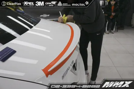 루프스킨 AMG CLA45 스포일러 랩핑으로 같은 차 다른느낌! / 성동구 용답동