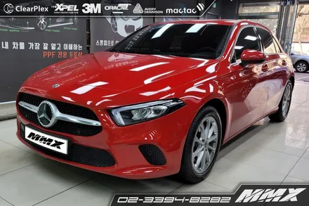 전체랩핑 벤츠 A220 해치백 화이트 펄 시공 / 성동구 용답동