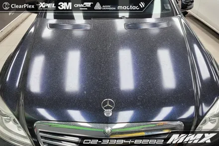 벤츠 S500 랩핑제거 및 재시공 / 성동구 용답동