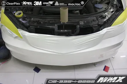 벤츠 S600 화이트펄 전체랩핑 보험처리로 간편수리 / 성동구 용답동