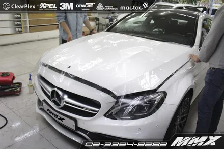 C63 AMG 본넷/범퍼/휀다 생활보호패키지 PPF시공 / 성동구 용답동