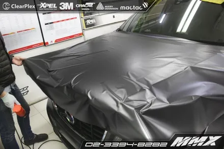 볼보 XC60 전체랩핑 : 3M1080 사틴다크그레이 / 성동구 용답동